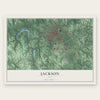 Jackson, Ohio map print, the full design