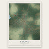Fairfax, South Carolina map print, the full design