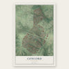 Concord, Missouri map print, the full design