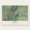 Dundas, Minnesota map print, the full design