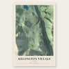 Killington Village, Vermont map print, the full design