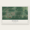 Windham, Ohio map print, the full design