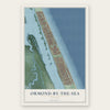 Ormond-by-the-Sea, Florida map print, the full design