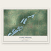 Finlayson, Minnesota map print, the full design