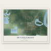 De Valls Bluff, Arkansas map print, the full design