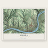 O'Hara, Pennsylvania map print, the full design