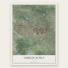 Lehigh Acres, Florida map print, the full design