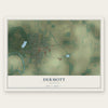 Dermott, Arkansas map print, the full design