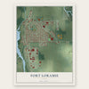 Fort Loramie, Ohio map print, the full design