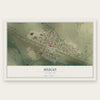 Hugo, Colorado map print, the full design