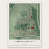 Fairburn Heights, Georgia map print, the full design