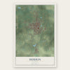 Herrin, Illinois map print, the full design
