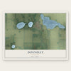 Donnelly, Minnesota map print, the full design
