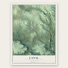Canal, Pennsylvania map print, the full design