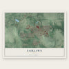Fairlawn, Ohio map print, the full design