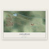 Annawan, Illinois map print, the full design