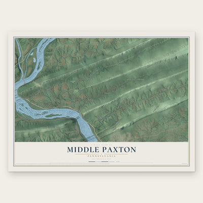 Middle Paxton, Pennsylvania map print, the full design