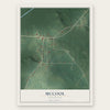 McCool, Mississippi map print, the full design