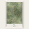 Jolly, Texas map print, the full design