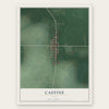 Castine, Ohio map print, the full design