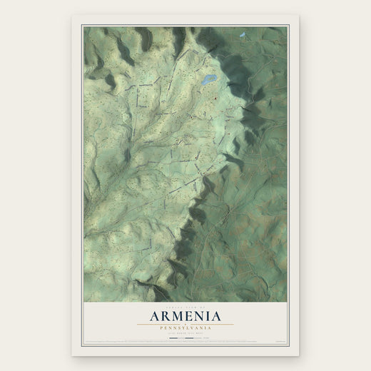 Armenia, Pennsylvania map print, the full design
