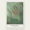 Benkelman, Nebraska map print, the full design