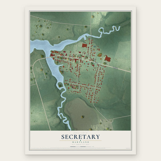 Secretary, Maryland map print, the full design