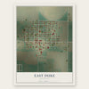 East Duke, Oklahoma map print, the full design