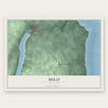 Milo, New York map print, the full design