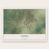 Jasper, Minnesota map print, the full design