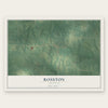 Rosston, Arkansas map print, the full design