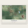 Enderlin, North Dakota map print, the full design