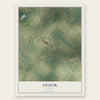 Snook, Texas map print, the full design