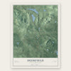 Deerfield, New Hampshire map print, the full design