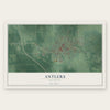 Antlers, Oklahoma map print, the full design