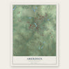 Aberdeen, North Carolina map print, the full design