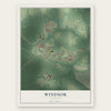 Windsor, Virginia map print, the full design