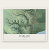 Sparland, Illinois map print, the full design