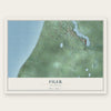 Filer, Michigan map print, the full design
