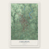 Cullman, Alabama map print, the full design