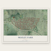 Mozley Park, Georgia map print, the full design