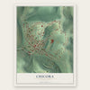 Chicora, Pennsylvania map print, the full design