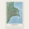 Harrison, Macomb County, Michigan map print, the full design