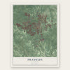 Franklin, Tennessee map print, the full design