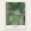 Aldrich, Minnesota map print, the full design