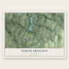 North Abington, Pennsylvania map print, the full design