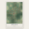 Shellman, Georgia map print, the full design