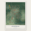 Stonewall, Oklahoma map print, the full design
