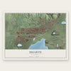 Duarte, California map print, the full design