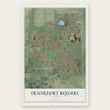 Frankfort Square, Illinois map print, the full design